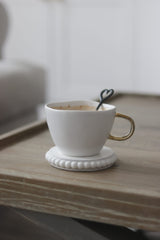 Irregular Stoneware Mug - White