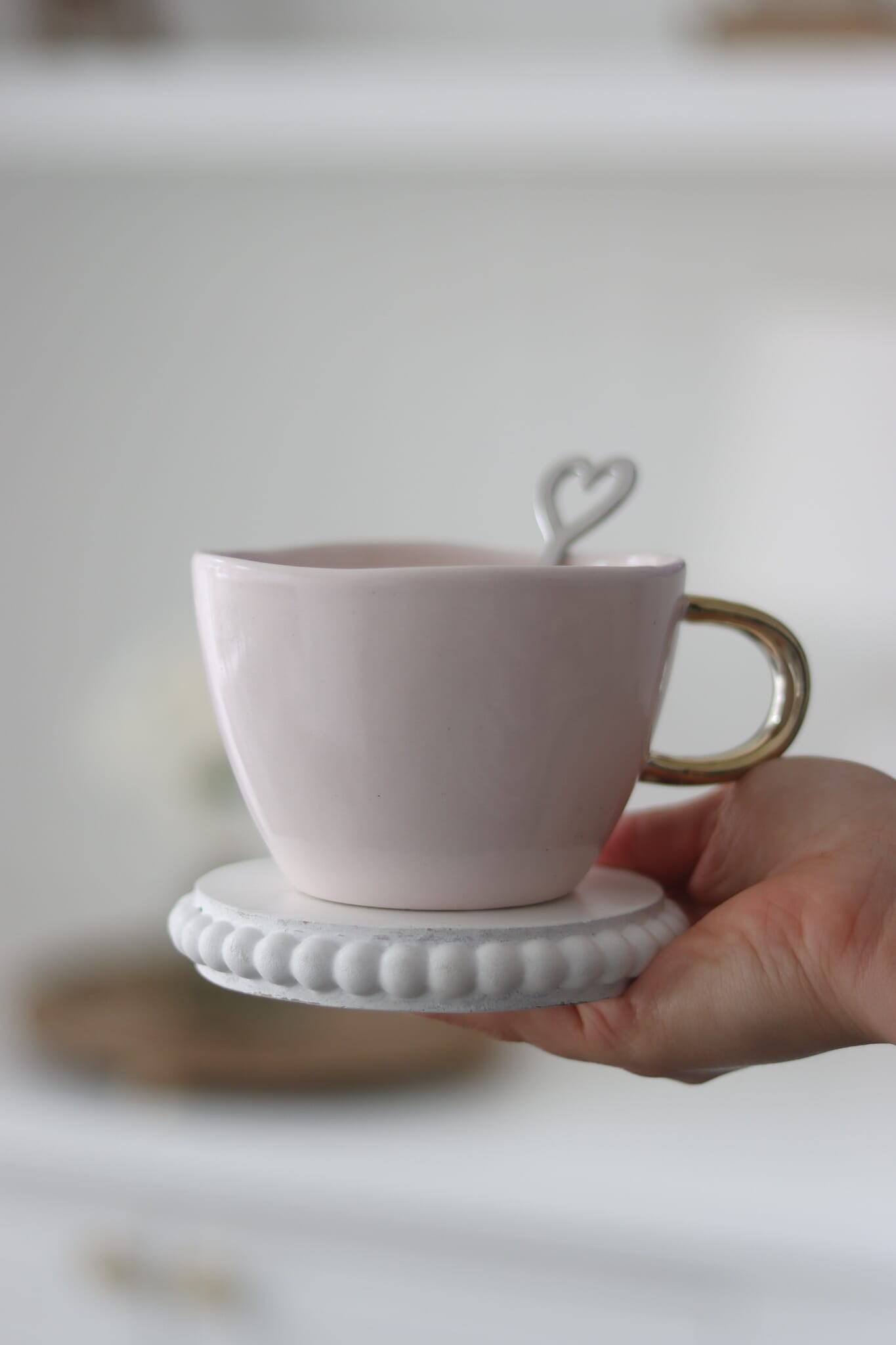 Irregular Ceramic Mug - Pink