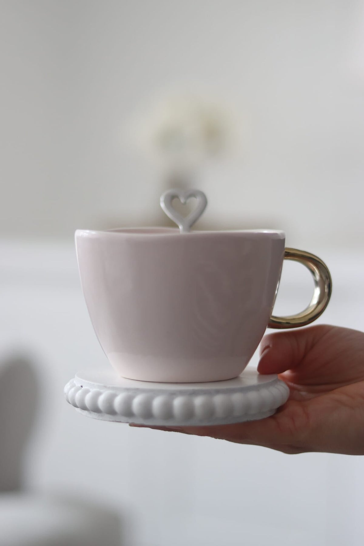 Irregular Ceramic Mug - Pink