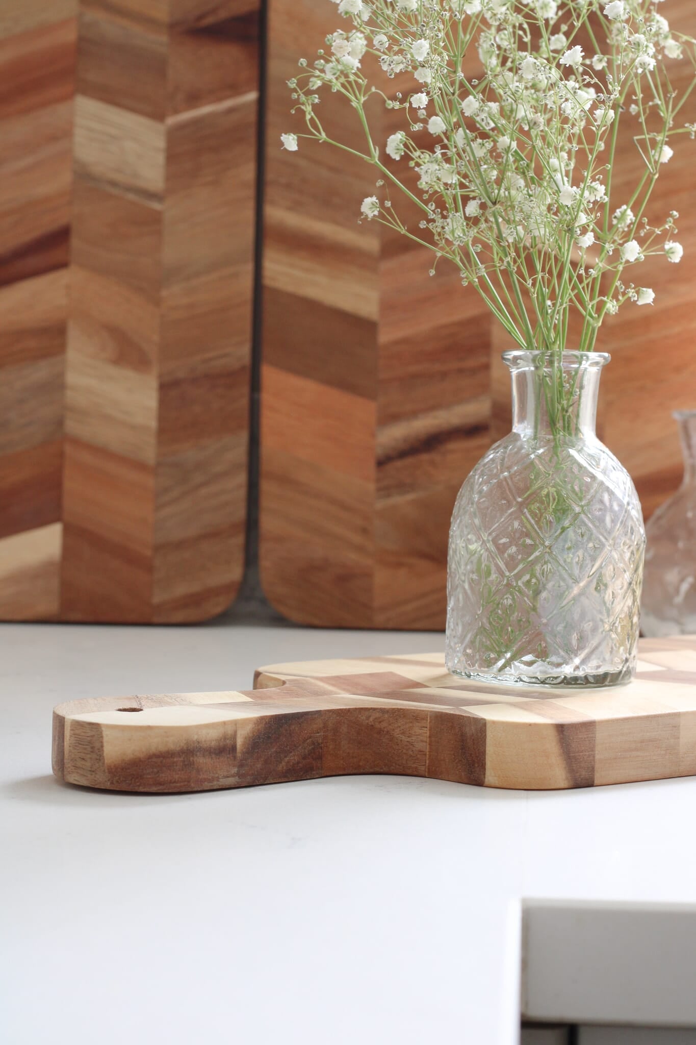 Herringbone Wooden Chopping Board - Large