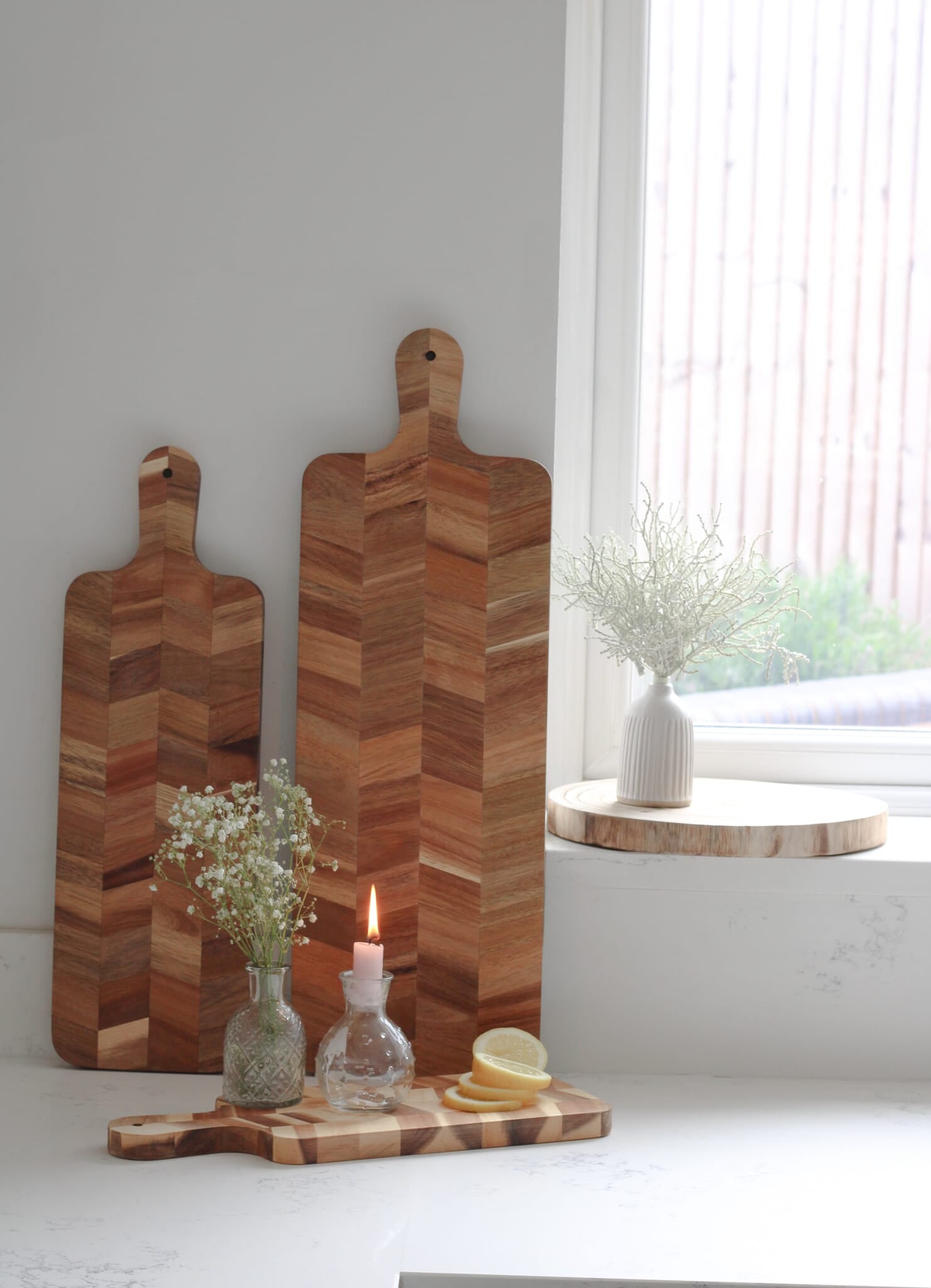 Herringbone Wooden Chopping Board - Large