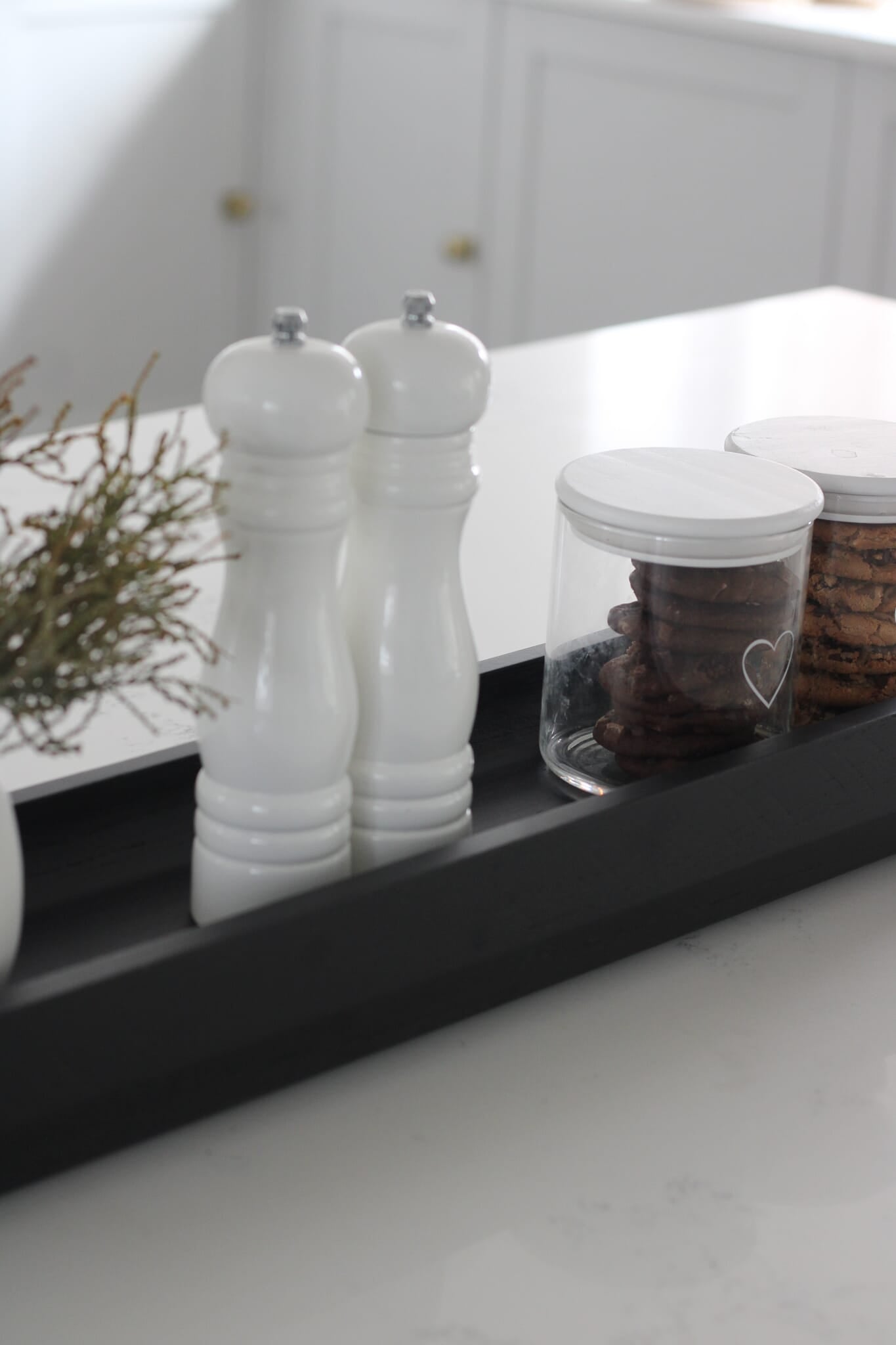 Long Paulownia Tray-Black