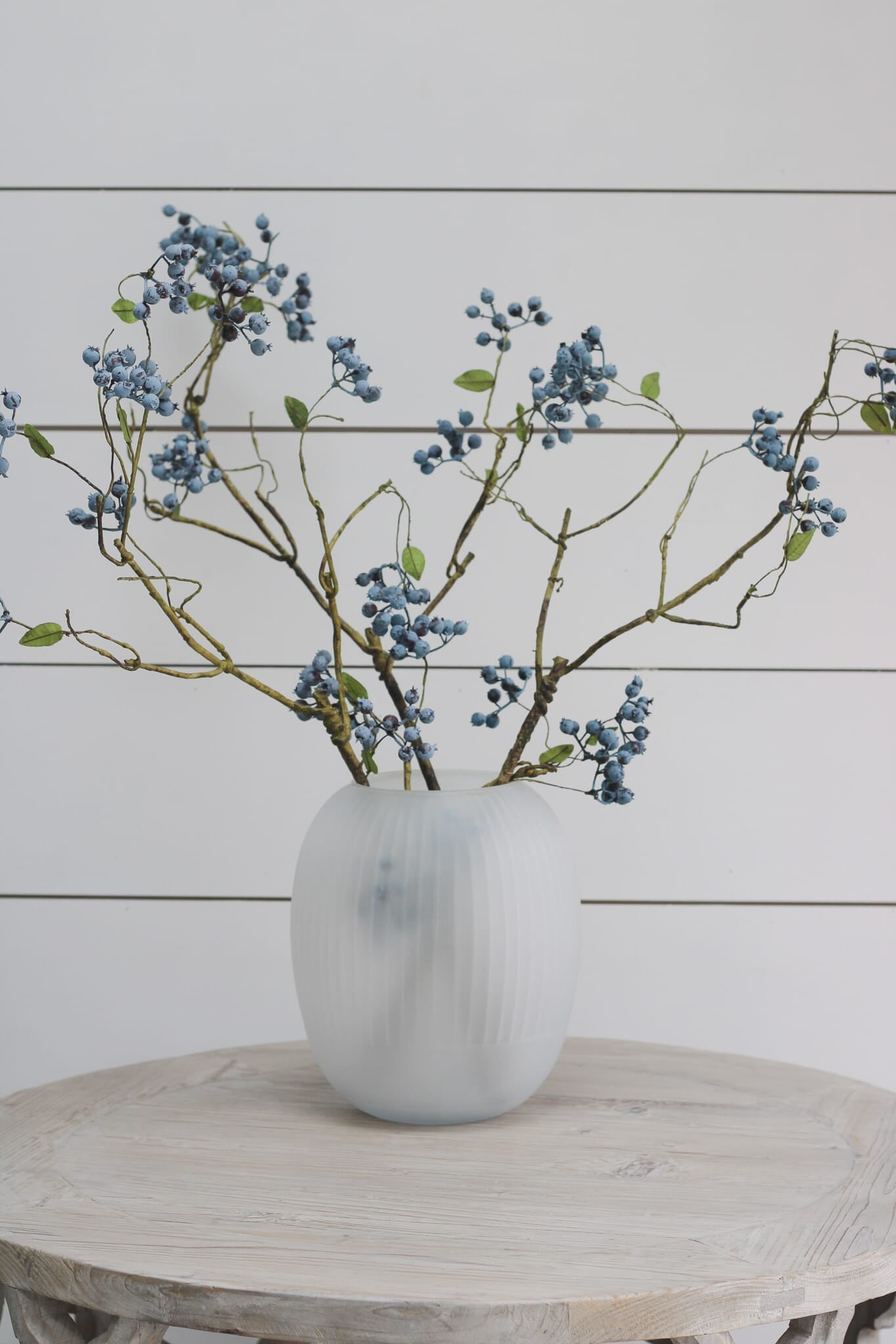 Faux Flowers - Blue Berry Spray