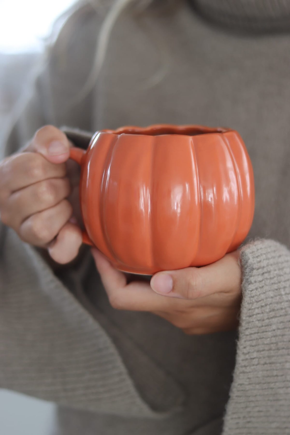 Large Pumpkin Mug - Autumnal Orange