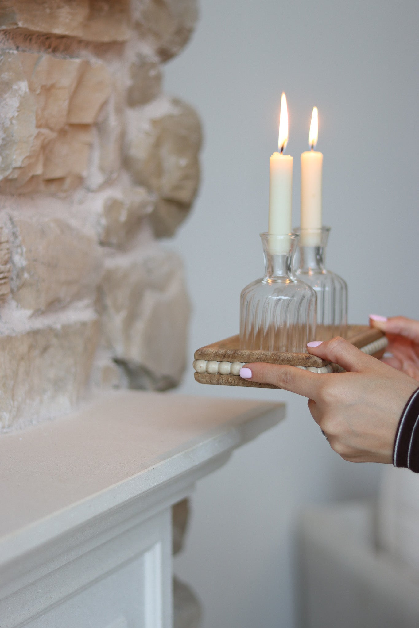 Glass Candle Tray Bundle