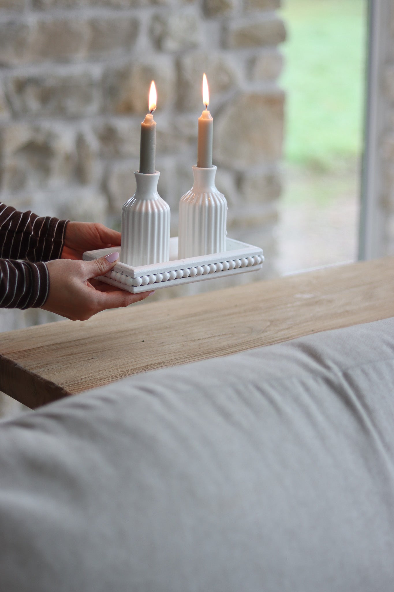 Ceramic Candle Tray Bundle