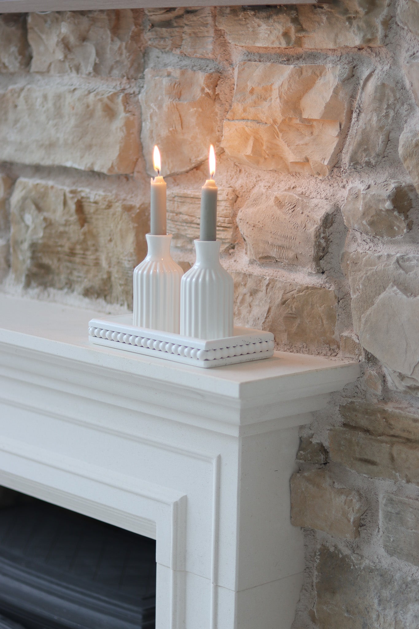 Ceramic Candle Tray Bundle