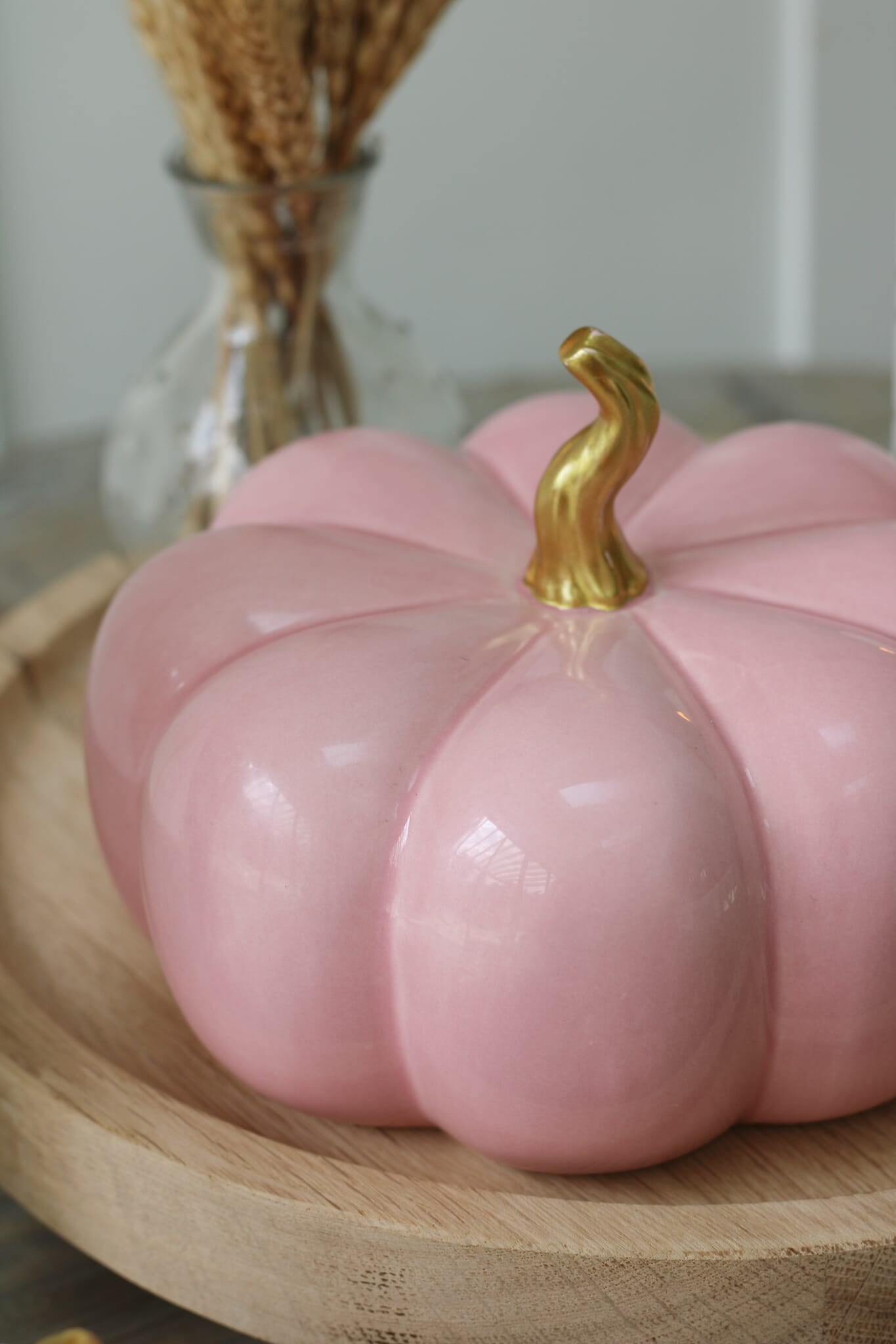 Ceramic Pumpkin Pink - Small 2 Pc Set