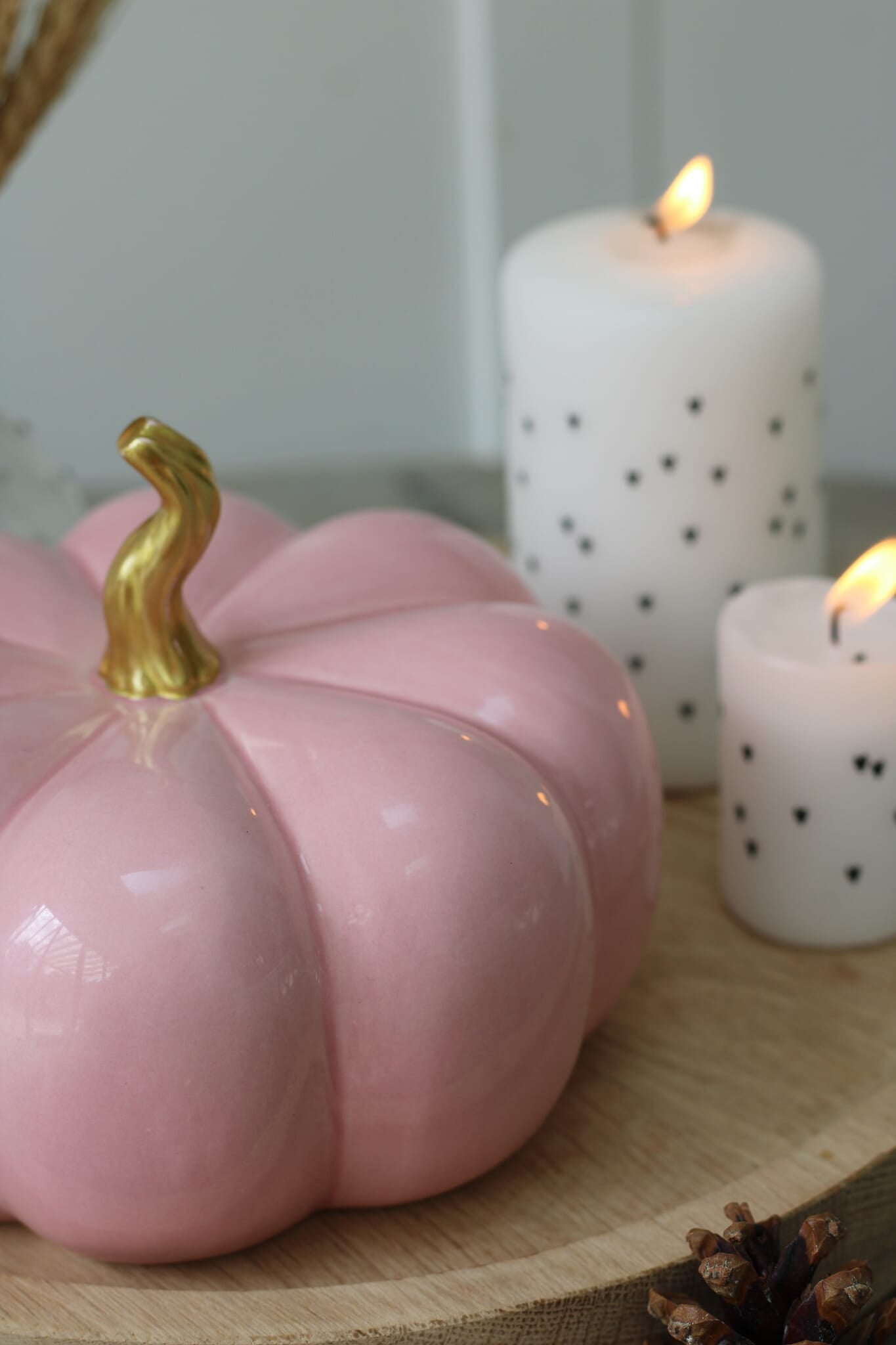 Ceramic Pumpkin Pink - Tiny 4 Pc Set
