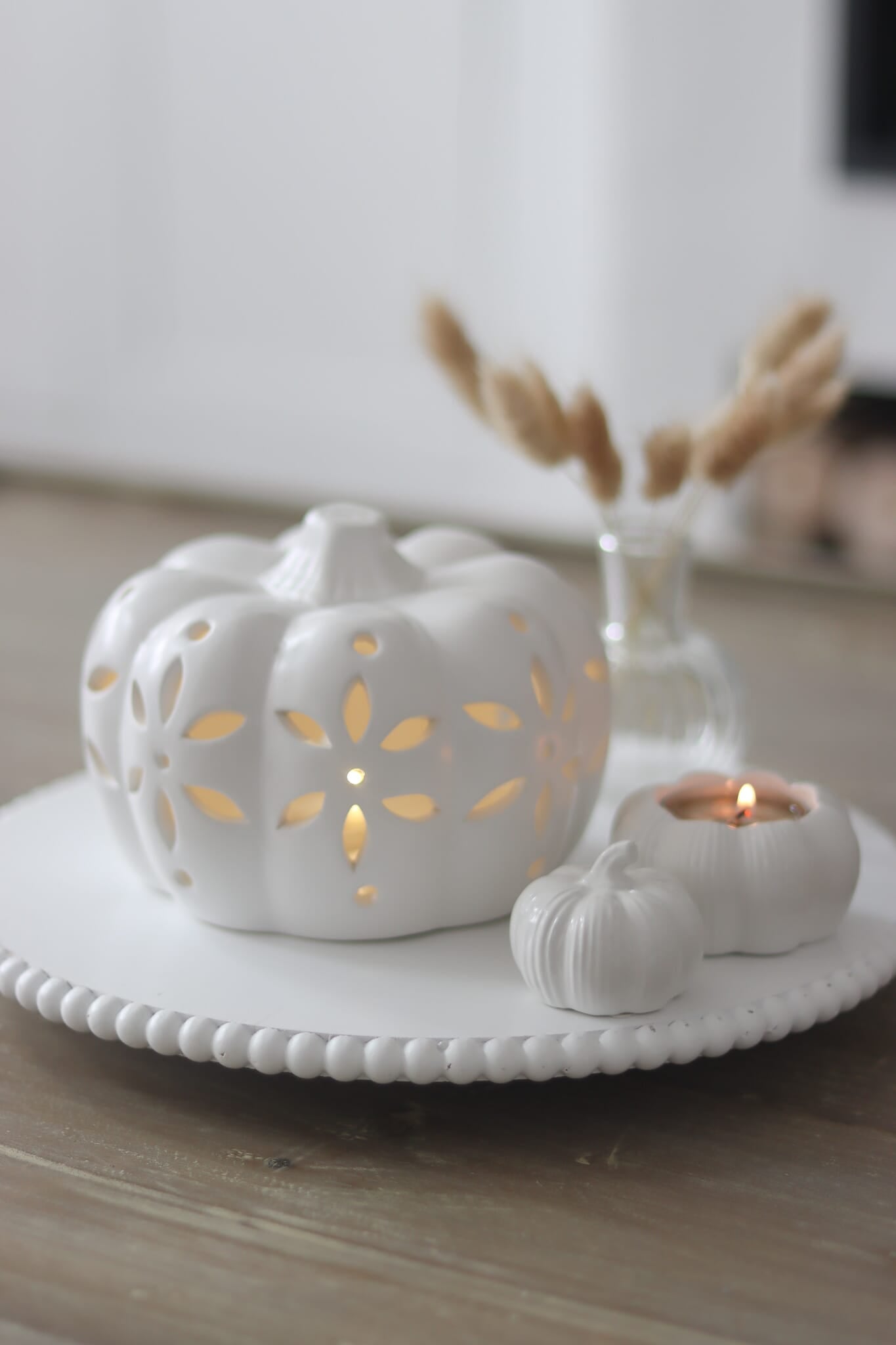 Ceramic Pumpkin LED - Large
