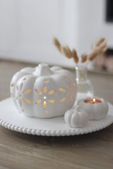Ceramic Pumpkin LED - Large