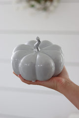 Ceramic Pumpkin Grey - Large