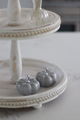 Ceramic Pumpkin Grey - Small 2PC