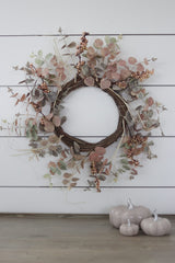 Light Eucalyptus Berries -  Autumn Wreath