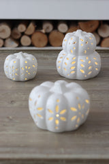 Ceramic Pumpkin LED - Stacked