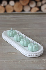 Ceramic Pumpkin Green - Tiny 4PC