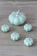 Ceramic Pumpkin Green - Tiny 4PC