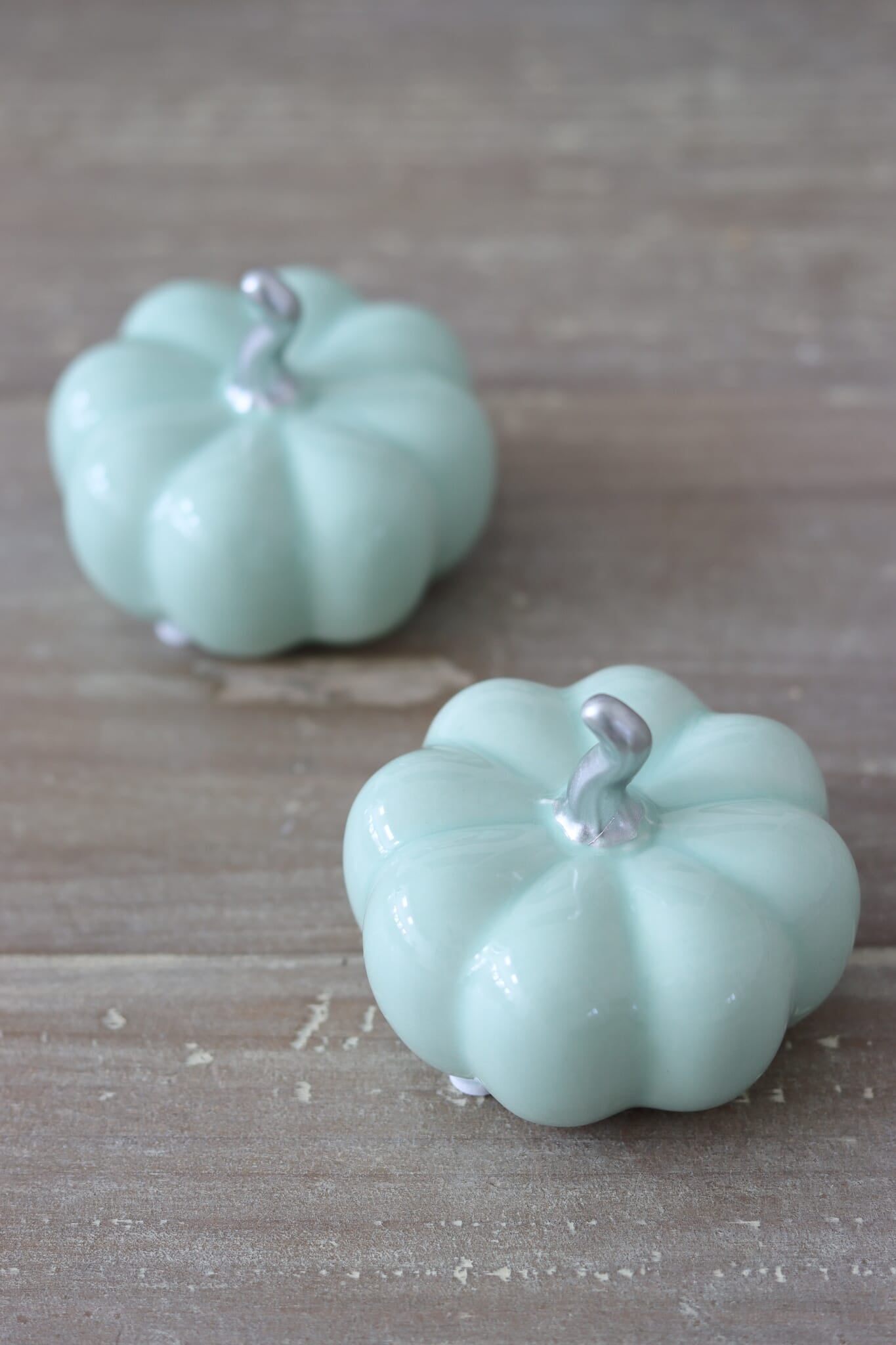 Ceramic Pumpkin Green - Small 2PC