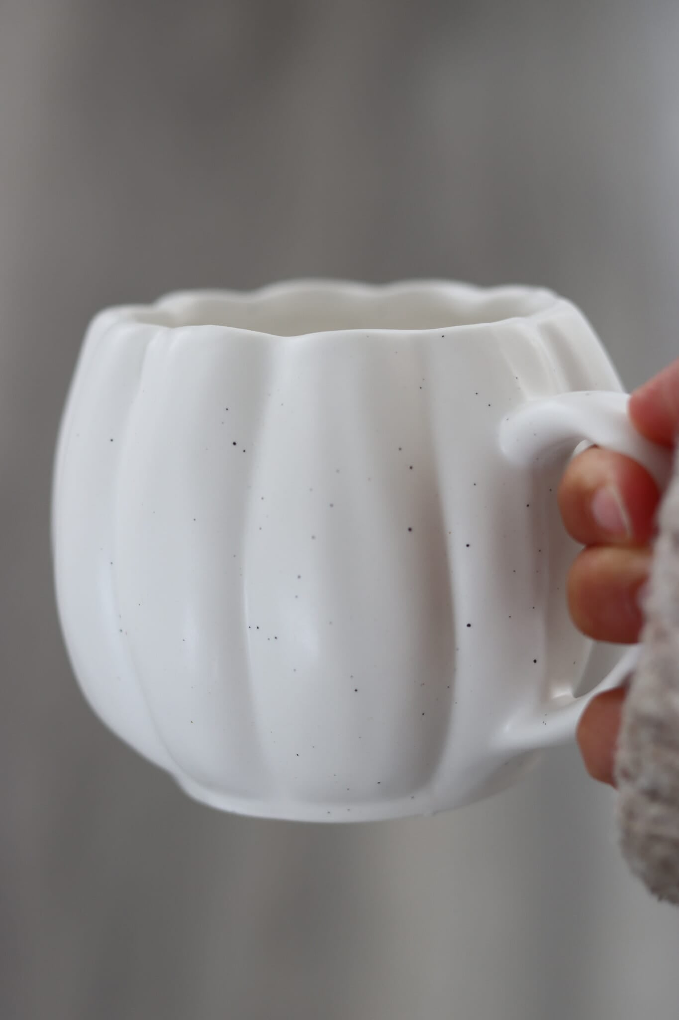 Large Pumpkin Mug - Matt White