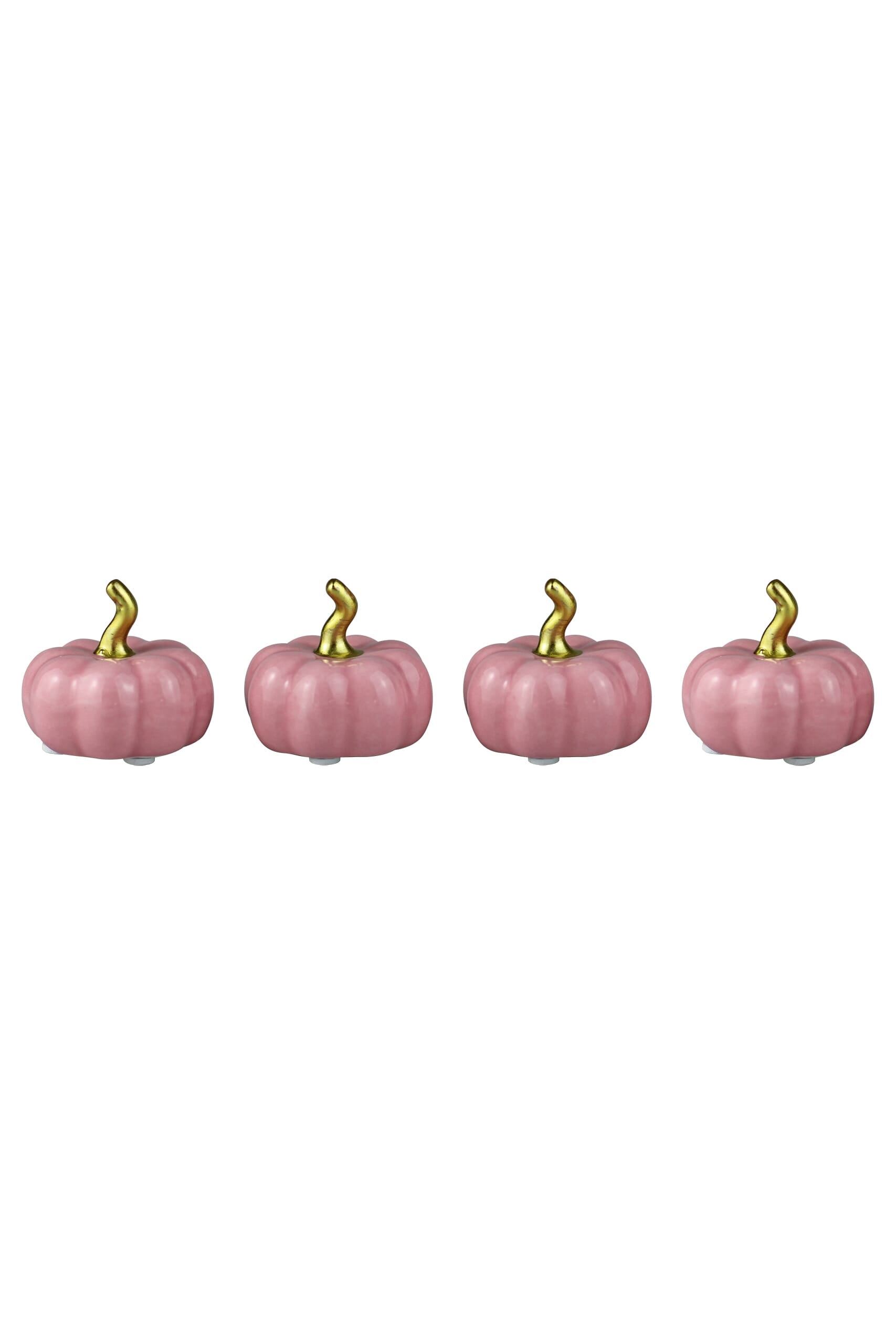 Ceramic Pumpkin Pink - Tiny 4 Pc Set