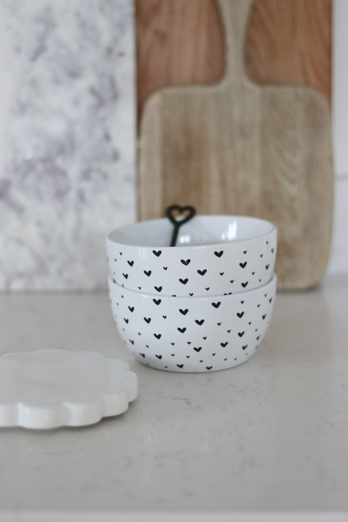 Ceramic Bowl Set – 2 Piece – Close Multi heart