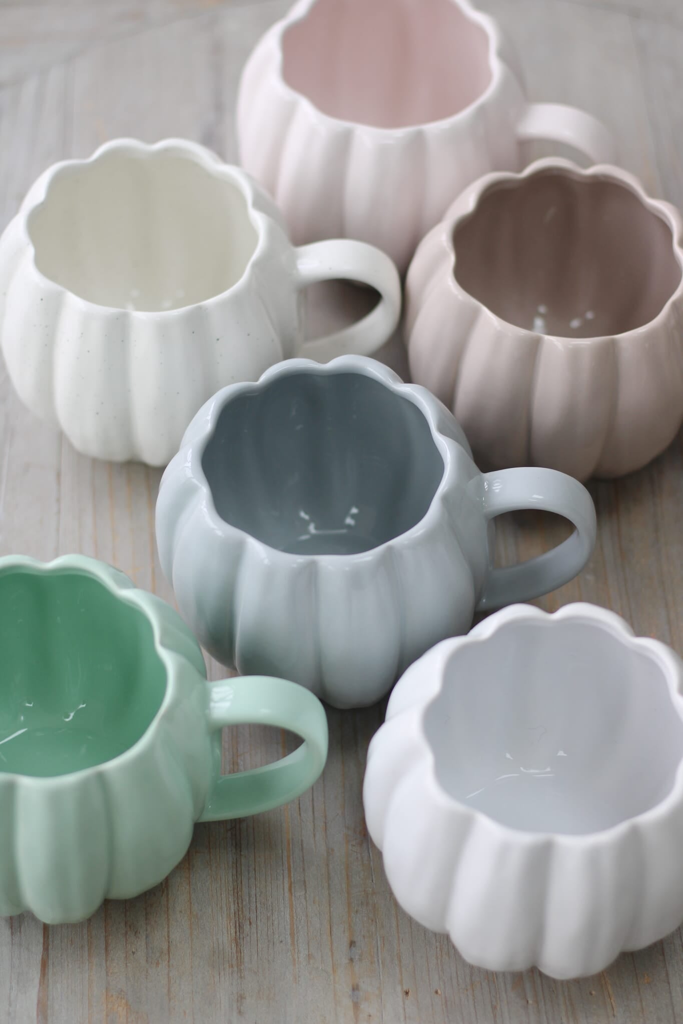 Large Pumpkin Mug - White