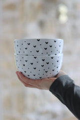 Ceramic Bowl Set – 2 Piece – Close Multi heart