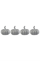 Ceramic Pumpkin Grey - Tiny 4PC