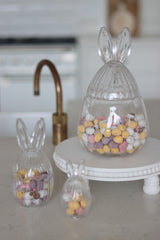 Glass Bunny Jar & Stand Bundle