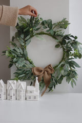Christmas Wreath - Eucalyptus Bow