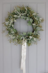 Faux Lambs Ear Wreath