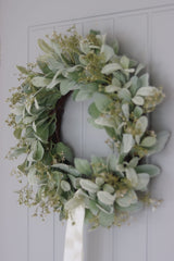 Faux Lambs Ear Wreath