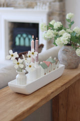 Long Paulownia Tray-White
