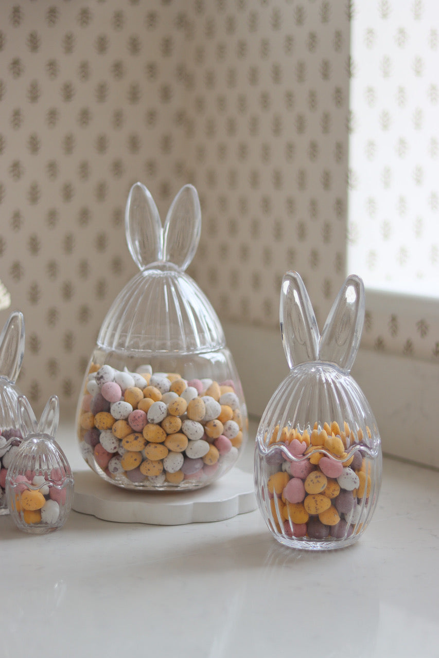 Glass Bunny Jar Bundle – Fluted