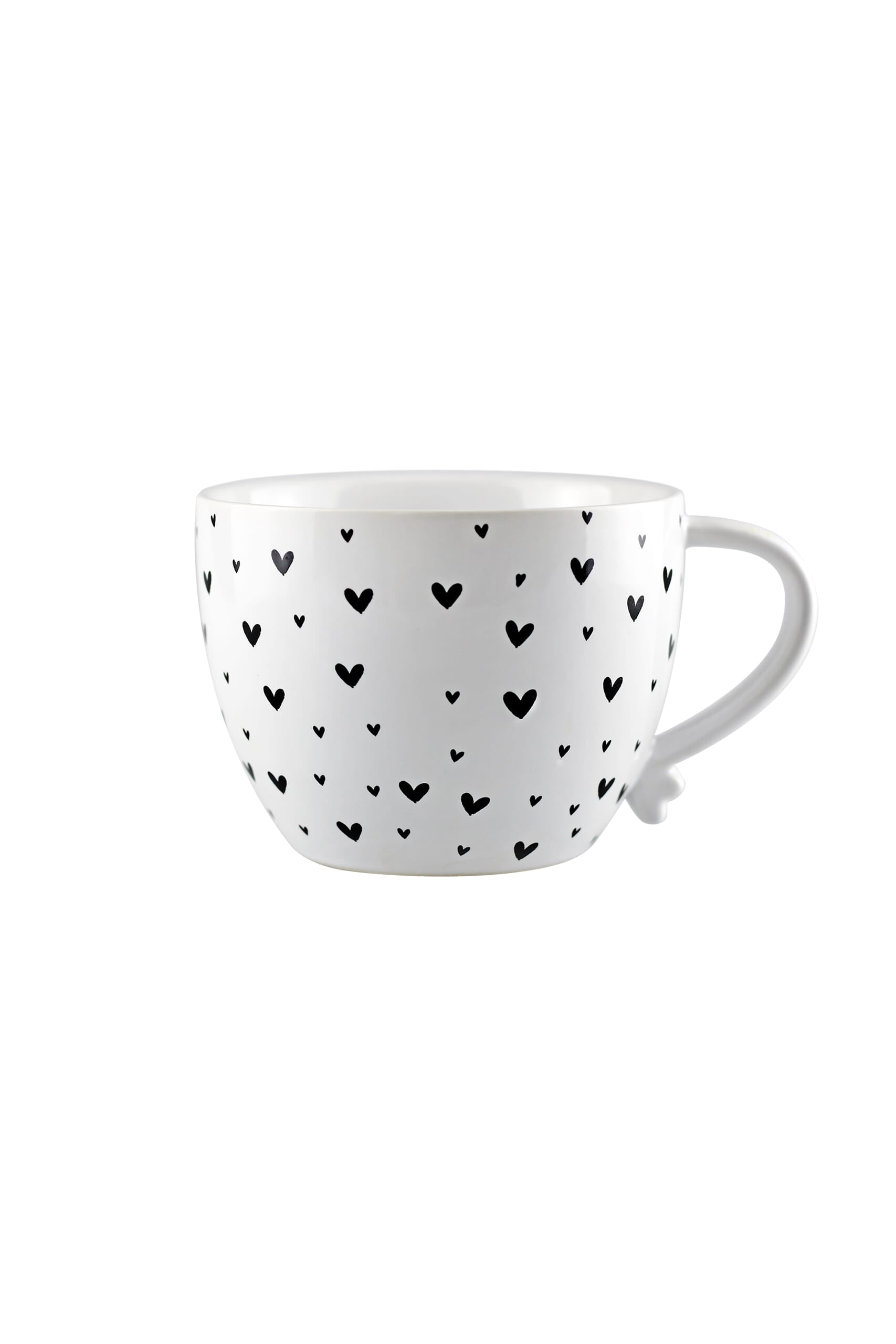 Heart Handled Ceramic Mug - Small Multi Heart
