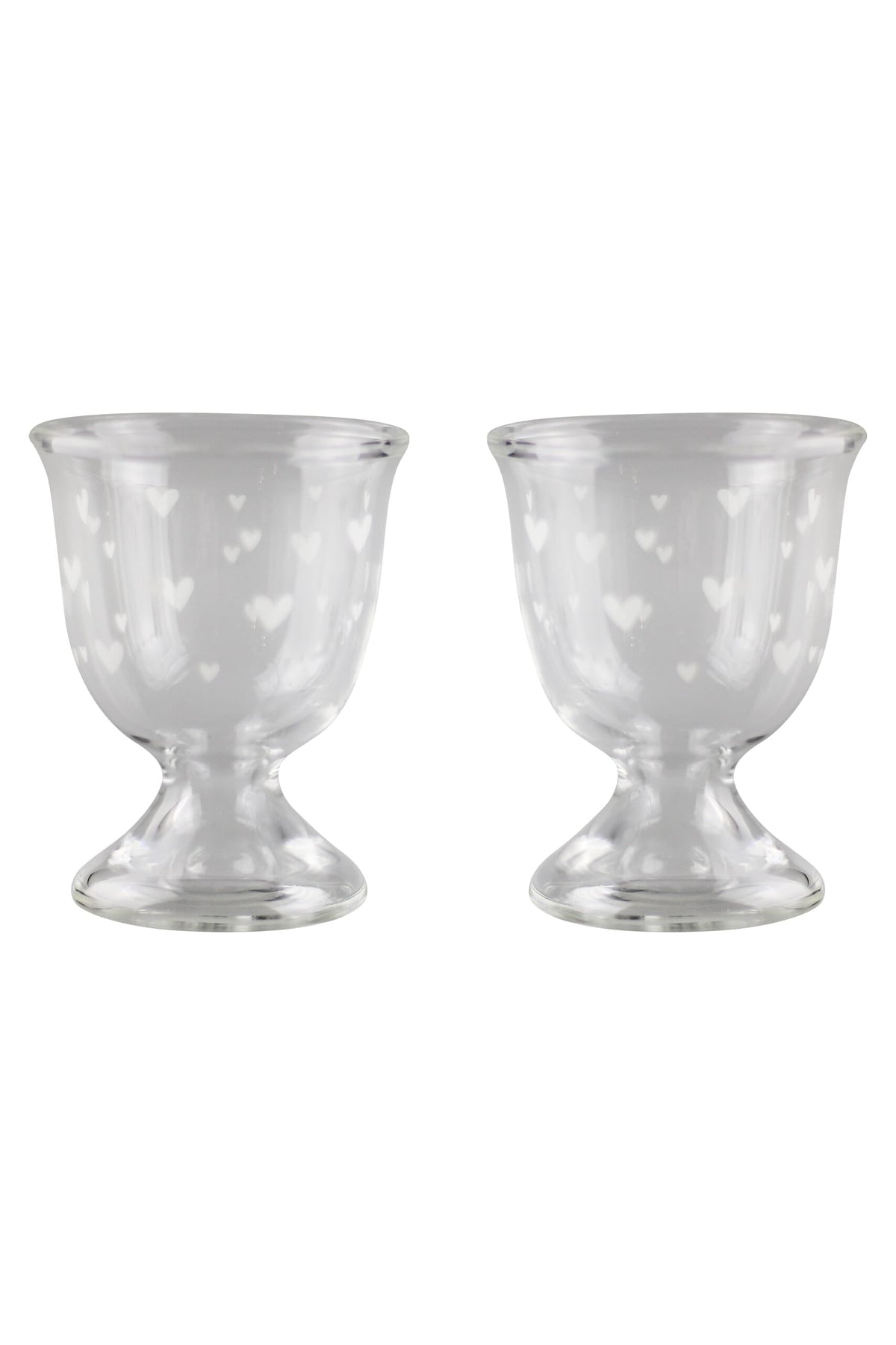 Egg Holder - White/Small Multi Heart 2Pc Set