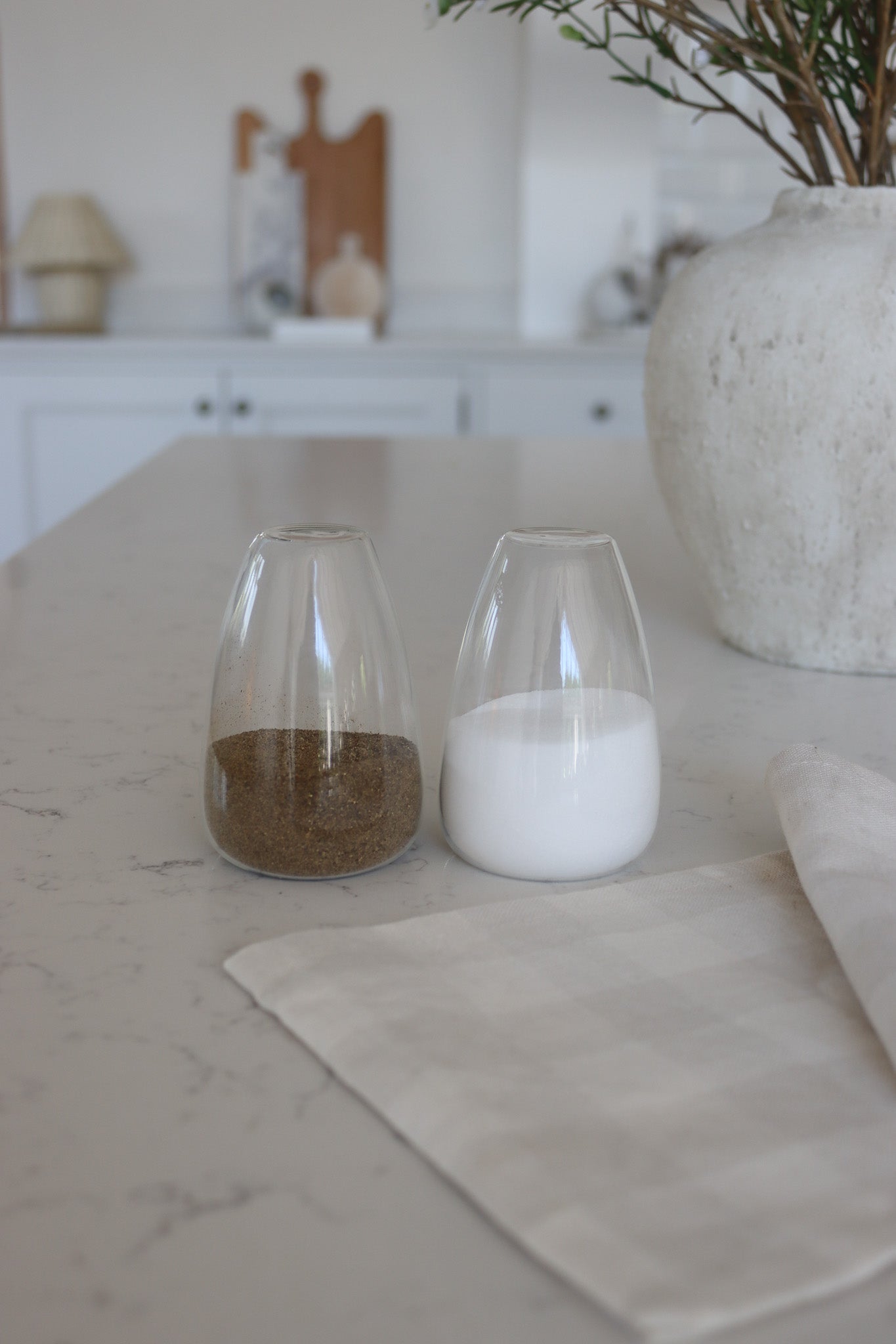 Glass Salt & Pepper Shakers
