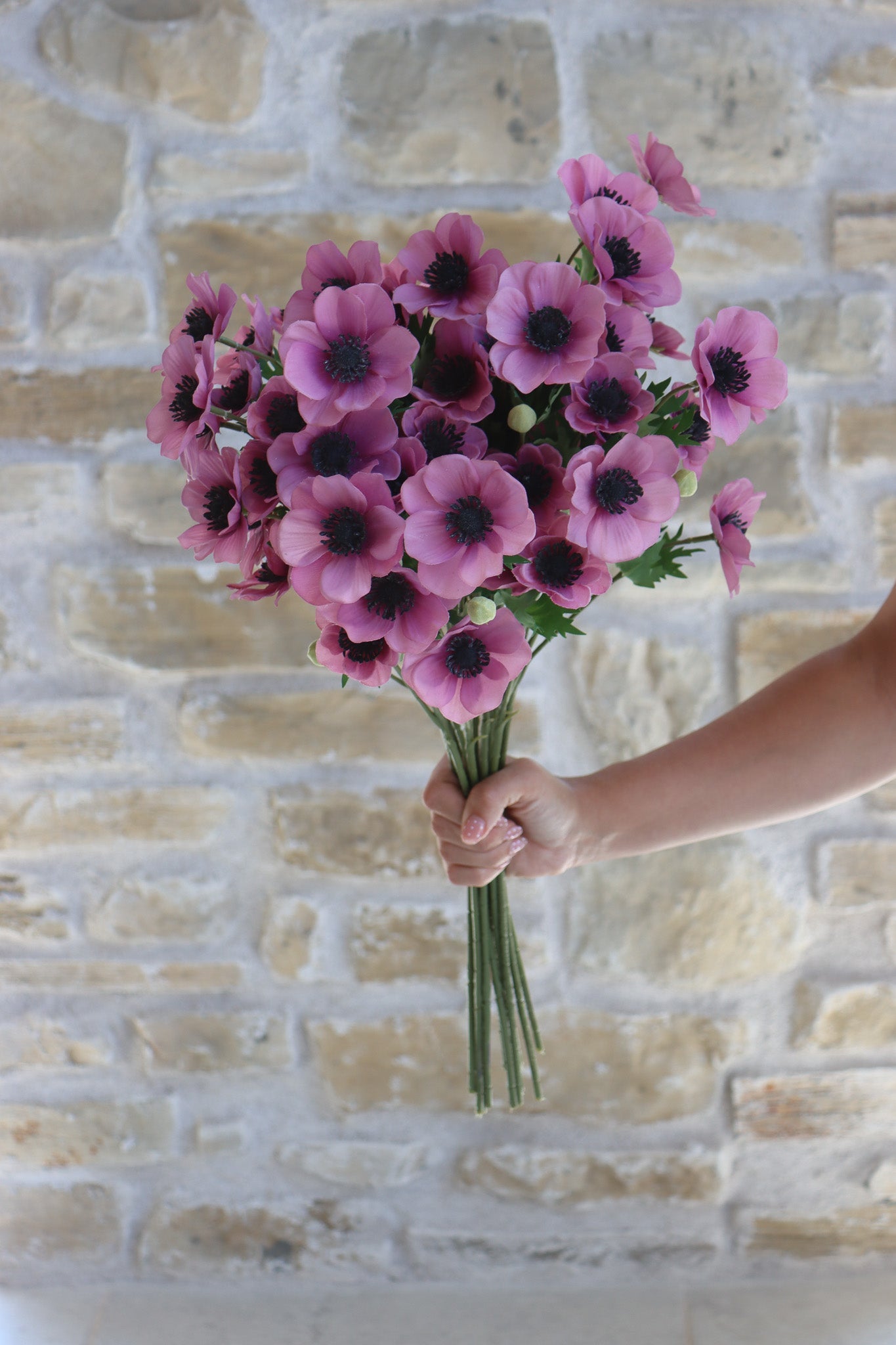Faux Flowers - Anemone - Purple