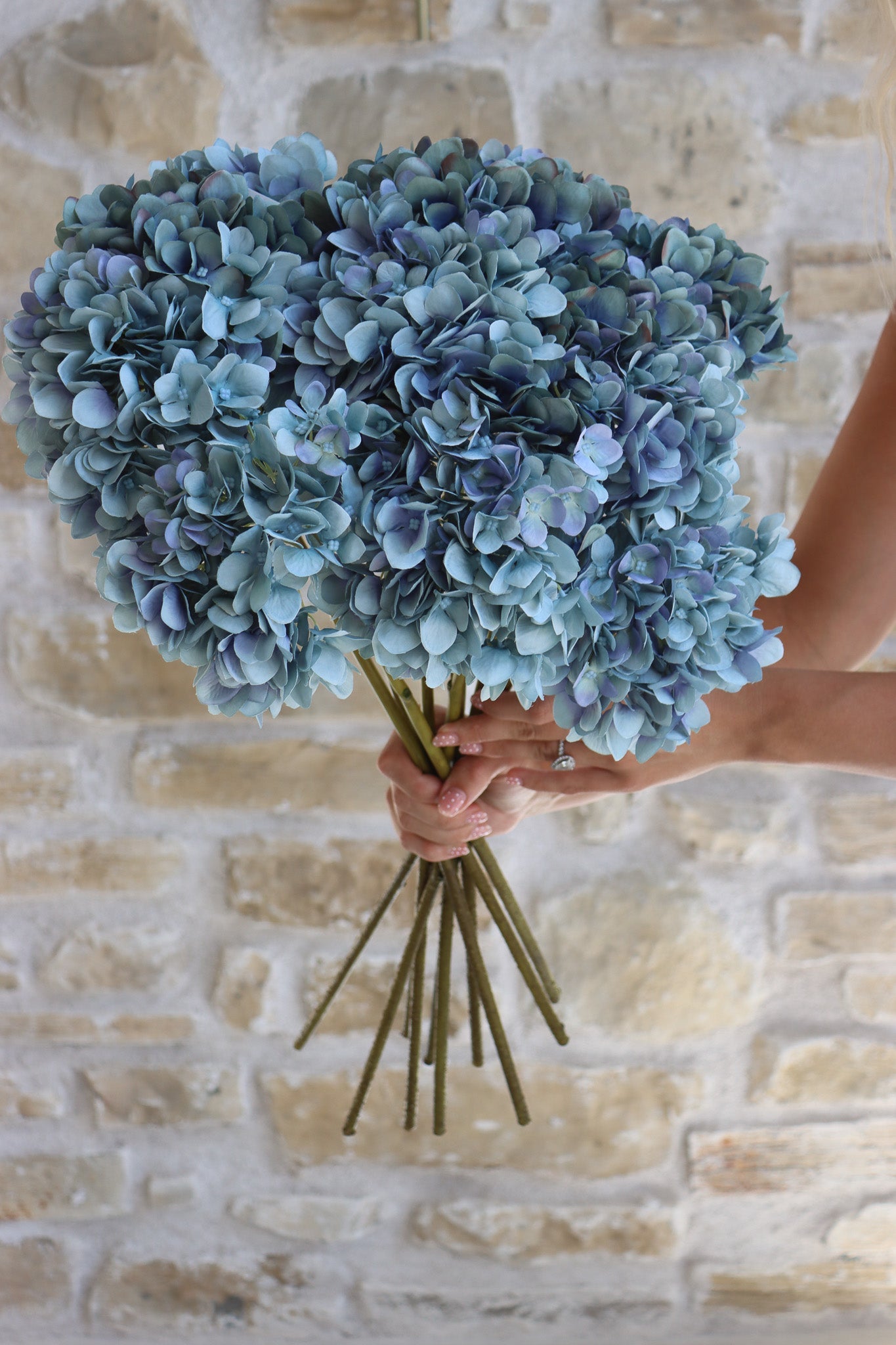 Faux Flowers - Hydrangea - Blue