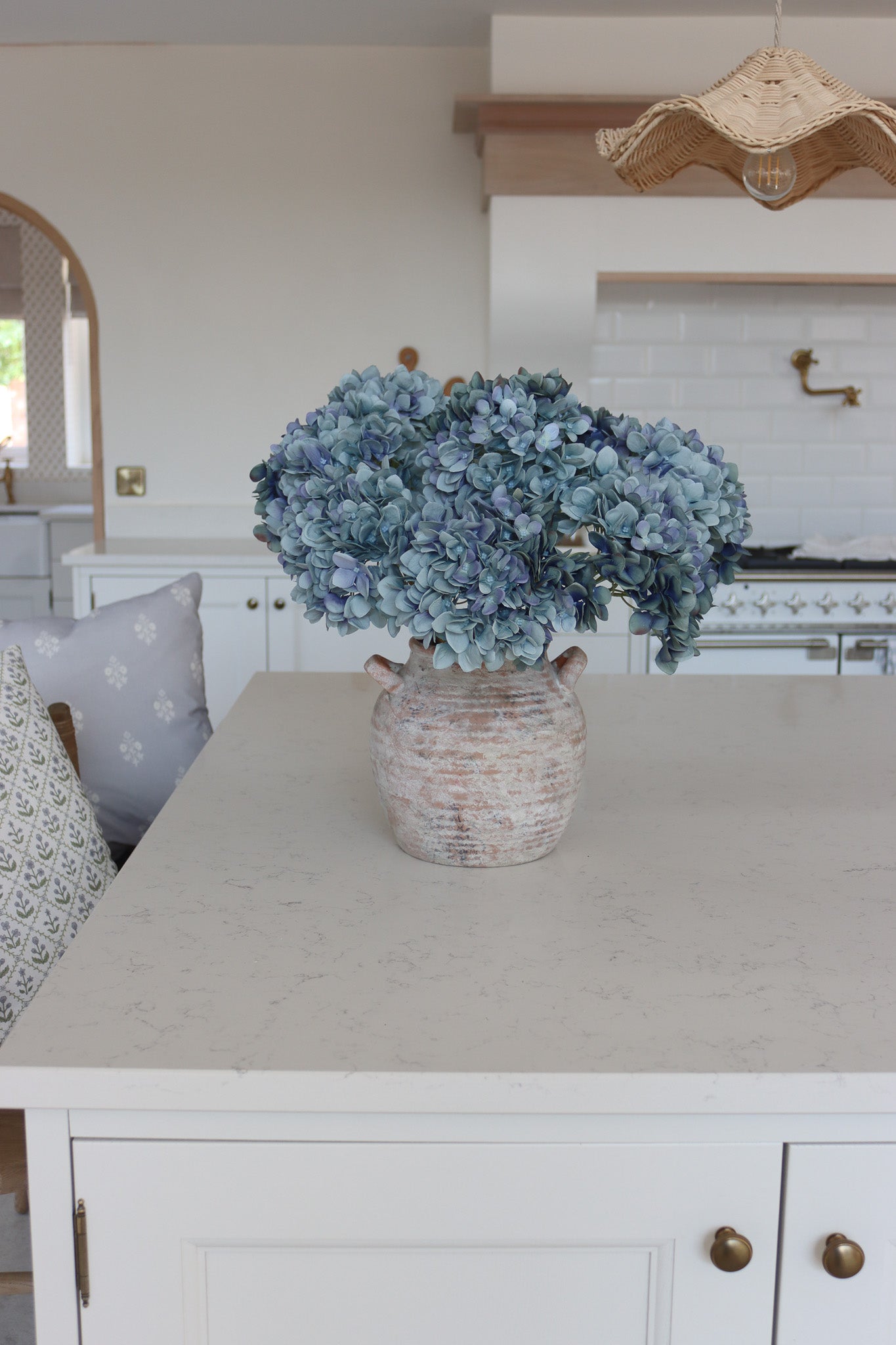 Faux Flowers - Hydrangea - Blue