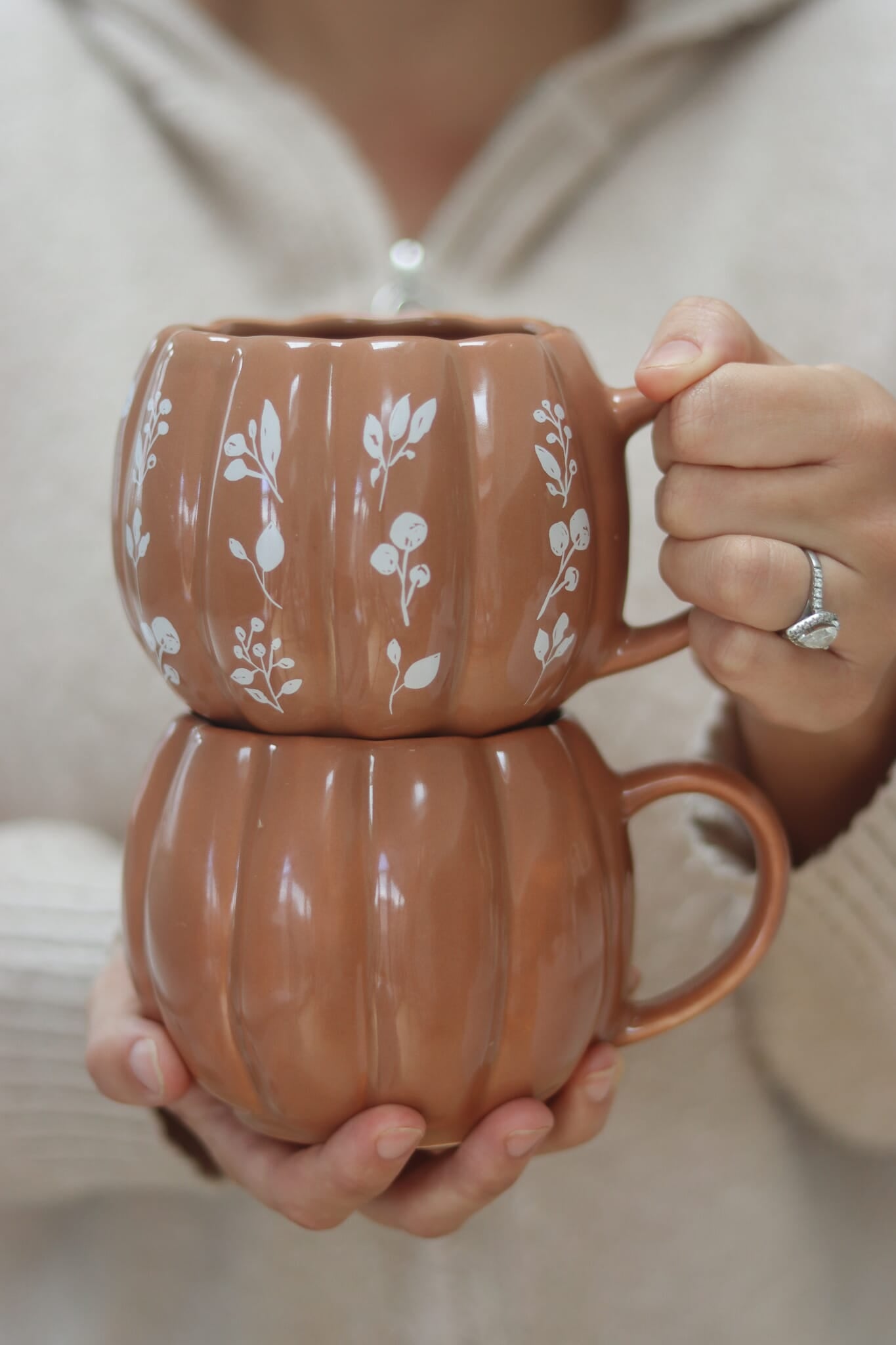 Large Pumpkin Mug - Mocha