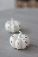Ceramic Pumpkin Autumnal Pattern - Small 2PC