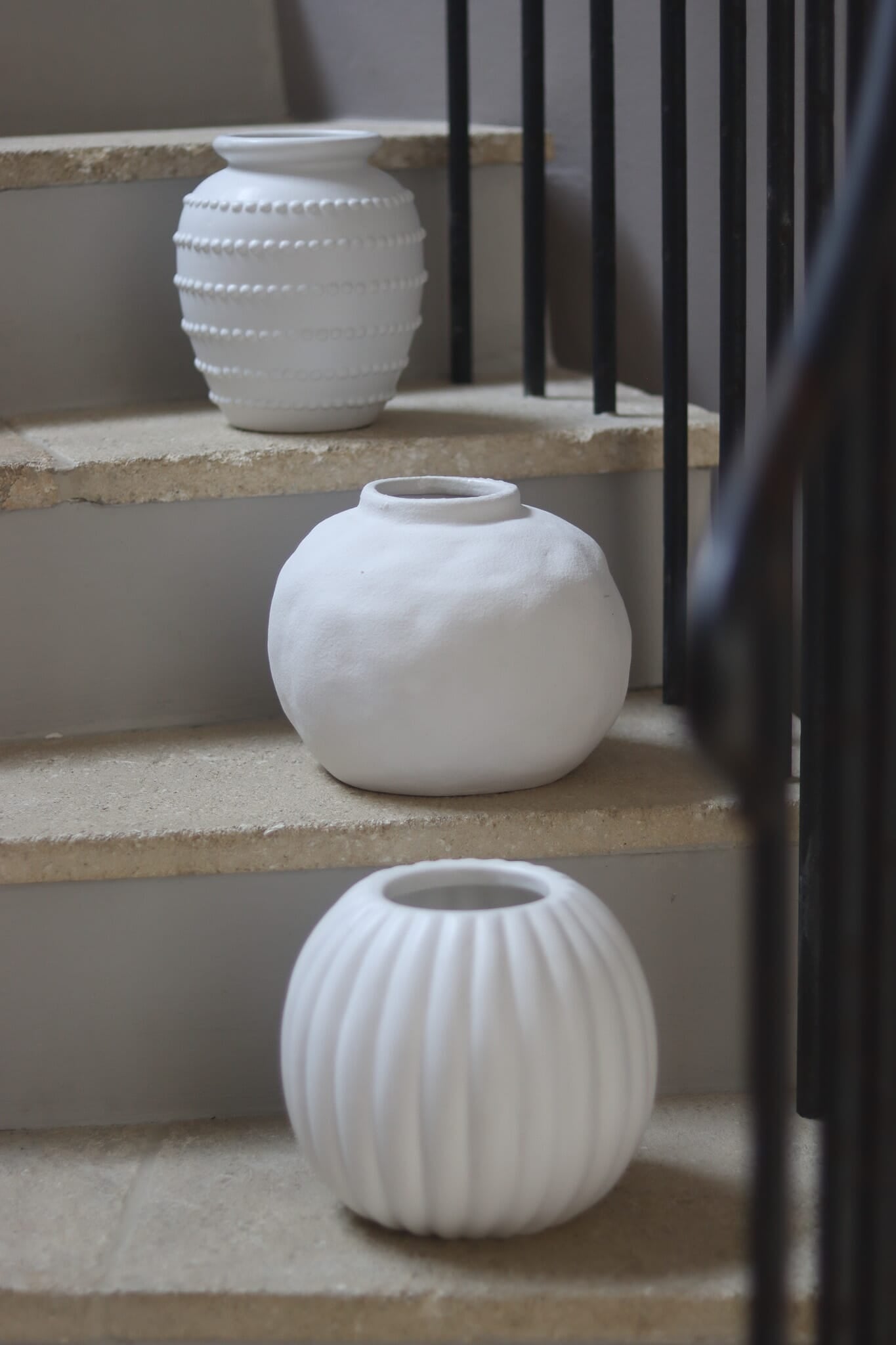 Ceramic Vase – Beaded