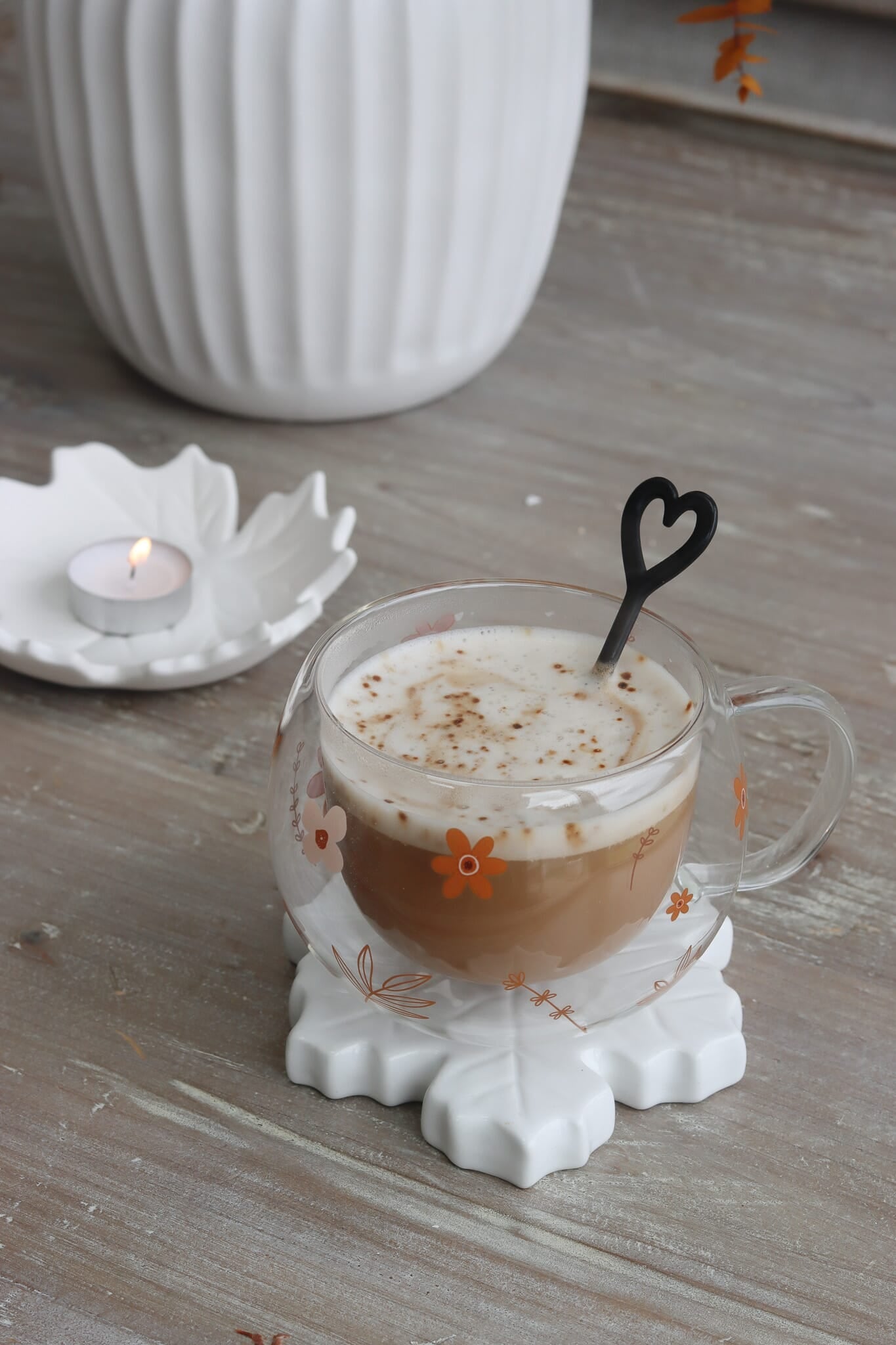 Double Walled Glass - Autumn Mug