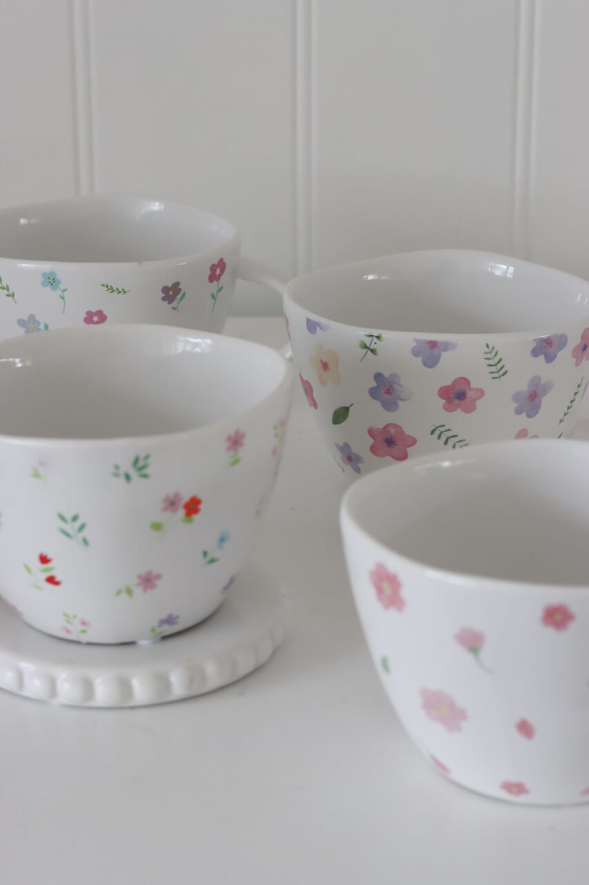 Ceramic Flower Mug- Springtime