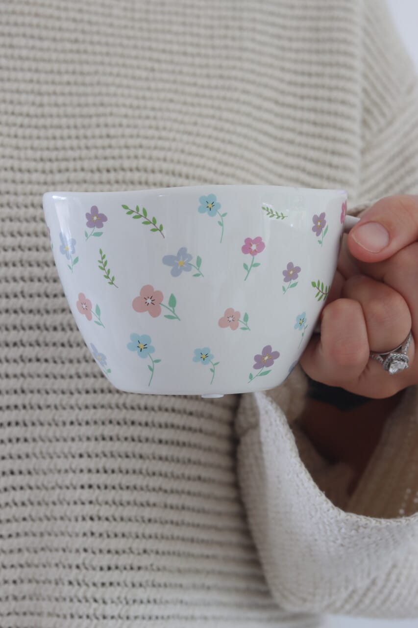 Ceramic Flower Mug- Springtime