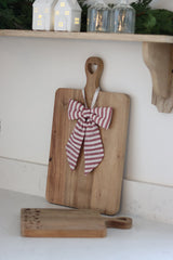 Heart Engraved Wooden Chopping Board- Natural Medium