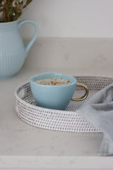 Irregular Stoneware Mug - Summer Blue