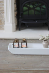 Long Paulownia Tray-White