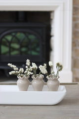 Long Paulownia Tray-White
